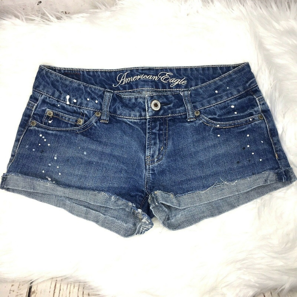 American Eagle paint spatter shorts size 2